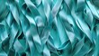 Close up of a bunch of blue satin fabric, perfect for textile design projects