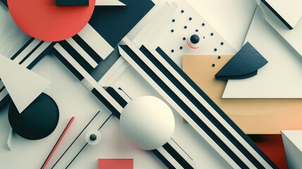 Poster - Assorted paper shapes and sizes, versatile for any project