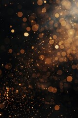Poster - A cluster of lights on a dark backdrop. Suitable for various design projects