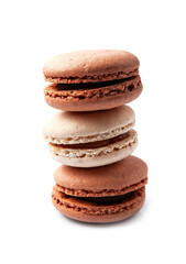 Wall Mural - Macaroon cookies  on white backgrounds