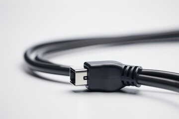 Poster - Close up of a USB cable, suitable for technology concepts
