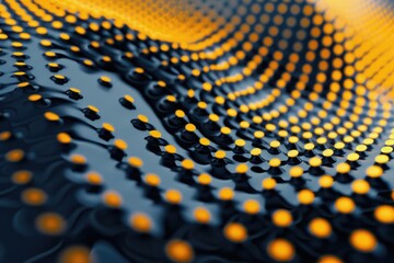 Aufkleber - Detailed close up of yellow dots. Suitable for various design projects