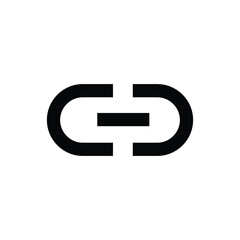 Poster - link icon design. Link symbol. Icon button design. Template elements - vector sign symbol. resources graphic element design. Vector illustration with application UI theme