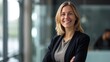 © ju_warnie - Portrait of an attractive white business woman. beautiful woman with blonde hair and smiling