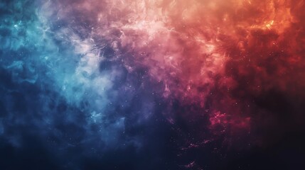 Wall Mural - Glowing blue and red smoke, dust, and particles in motion.