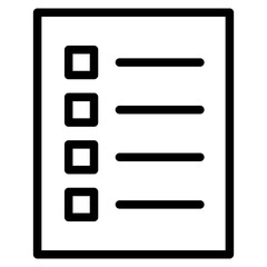 Canvas Print - Document checklist icon