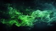 Green smoke. Abstract background