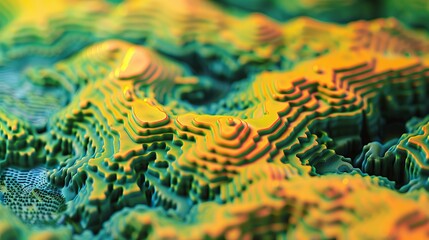 Wall Mural - topography map abstract
