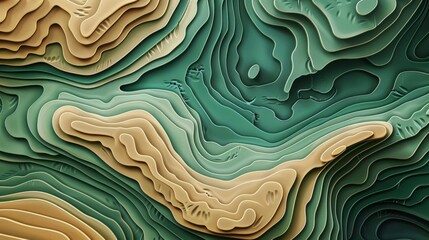 Wall Mural - topography map abstract