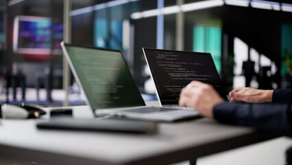 Poster - Programmer Woman Coding On Computer