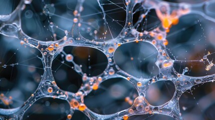 Fungal Mycelium Network Expanding on Nutrient Agar