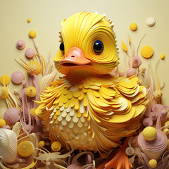 Wall Mural - easter chicken