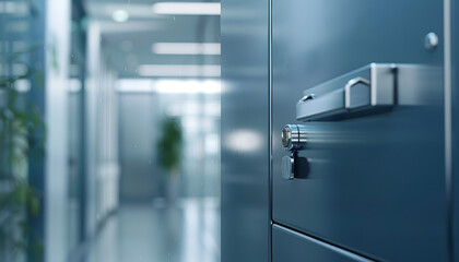 Wall Mural - Safe deposit box in a bank