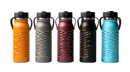 Sleek and Durable Fitness Water Bottle on transparent background