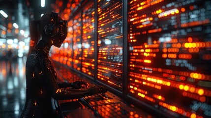 Programming code abstract technology background of software developer and Computer script 