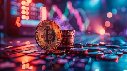 Poster - Cryptocurrency Festivals: A festival where entry and purchases are made exclusively with digital currencies.