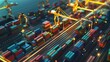 Real-time tracking of goods in transit for an optimized supply chain.