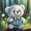 nice teddy bear, smiling, caring, charming, for children - nursery, kindergarten, school ver 8