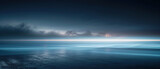 Fototapeta  - Moody and atmospheric background with horizontal light streaks and fog, suspenseful or futuristic themes