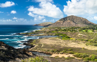 Sticker - Kaiwi State Scenic Shoreline on Oahu island in Hawaii, United States