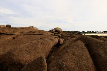 Landrellec beach in the commune of Pleumeur-Bodou , Côtes-d'Armor, Brittany