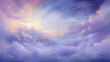 Tranquil illustration of sun rays piercing through a dreamy cloudscape