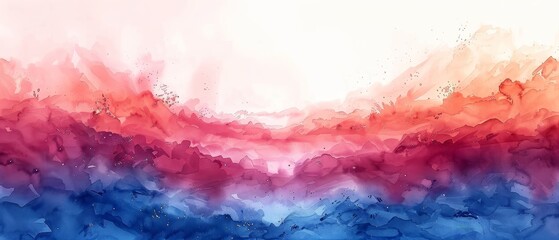 Sticker - Background with abstract watercolors