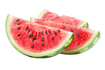 Poster - Full depth of field, white background, clipping path and watermelon isolated