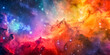 Image for abstract background. Colorful Galaxy background.