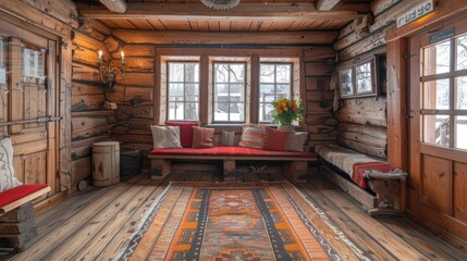 Home house of Joseph Stalin, his birth place interior in Gori, Georgia