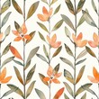 A minimalist pattern featuring orangeade blossoms, with a watercolor touch, ideal for serene and stylish designs.