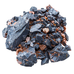 copper ore isolated on transparent background, element remove background, element for design