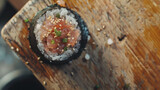 Fototapeta Sawanna - Sushi Sensation, Savory Maki Rolls Ready to Satisfy