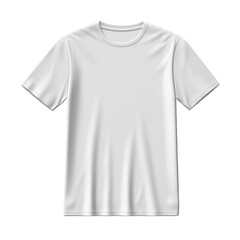 Wall Mural - white grey t-shirt isolated on transparent background