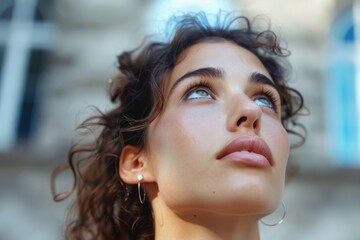 Poster - Close up of a person using a cell phone, perfect for technology concepts