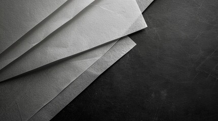 Aufkleber - A pile of paper on a table, suitable for office or education concepts