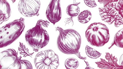 Poster - Various fresh fruits and vegetables, ideal for healthy eating promotions