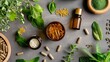Medicines made from herbs and natural ingredients