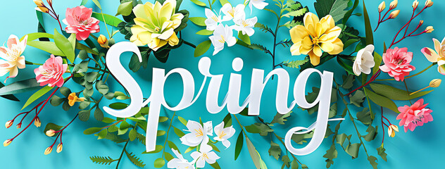 Wall Mural - spring symbol concept, AI generated