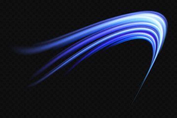 Poster - Panoramic high speed technology concept, light abstract background