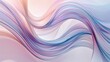 An abstract image presenting smooth waves intertwining in a soft dance of lavender, pink, and baby blue hues