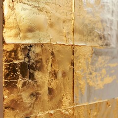 Wall Mural - gold foil background.