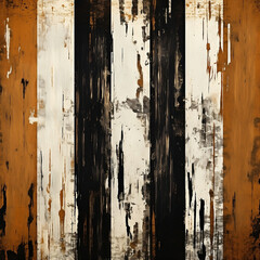 Wall Mural - graphic image of black and brown striped textured wallpaper free, in the style of bold graffiti, sharp edges, hard-edged painting, white and brown