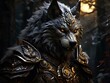 An imposing werewolf