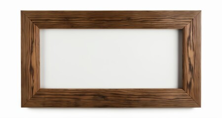 Sticker -  Modern elegance - A minimalist wooden frame