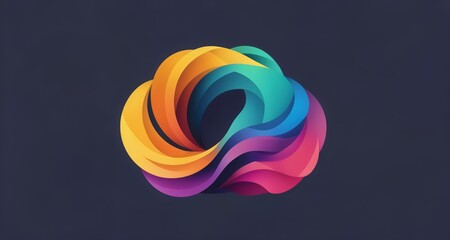 Sticker -  Vibrant abstract design, perfect for modern branding