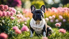French Bulldog In The Garden