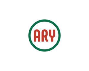 Fototapete - ARY Logo design vector template