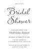 Celebrate love, elegant bridal shower invite