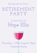 Celebrate a milestone, elegant wine glass design, joy of retirement